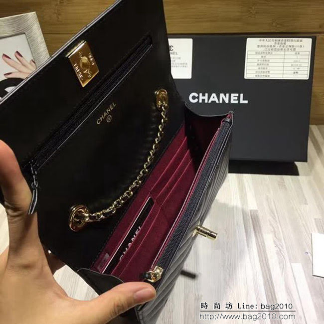 香奈兒CHANEL V982新款新顏色專櫃品質羊皮鏈條小包 DSC1252